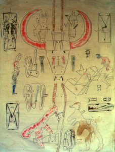 Antonin Artaud drawing 
