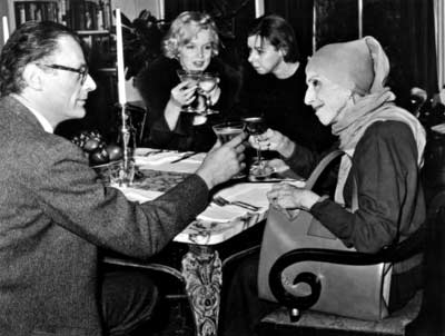 Arthur Miller, Marilyn Monroe, Carson McCullers og Karen Blixen 