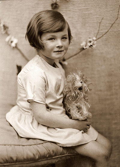 Jane Bown as a girl